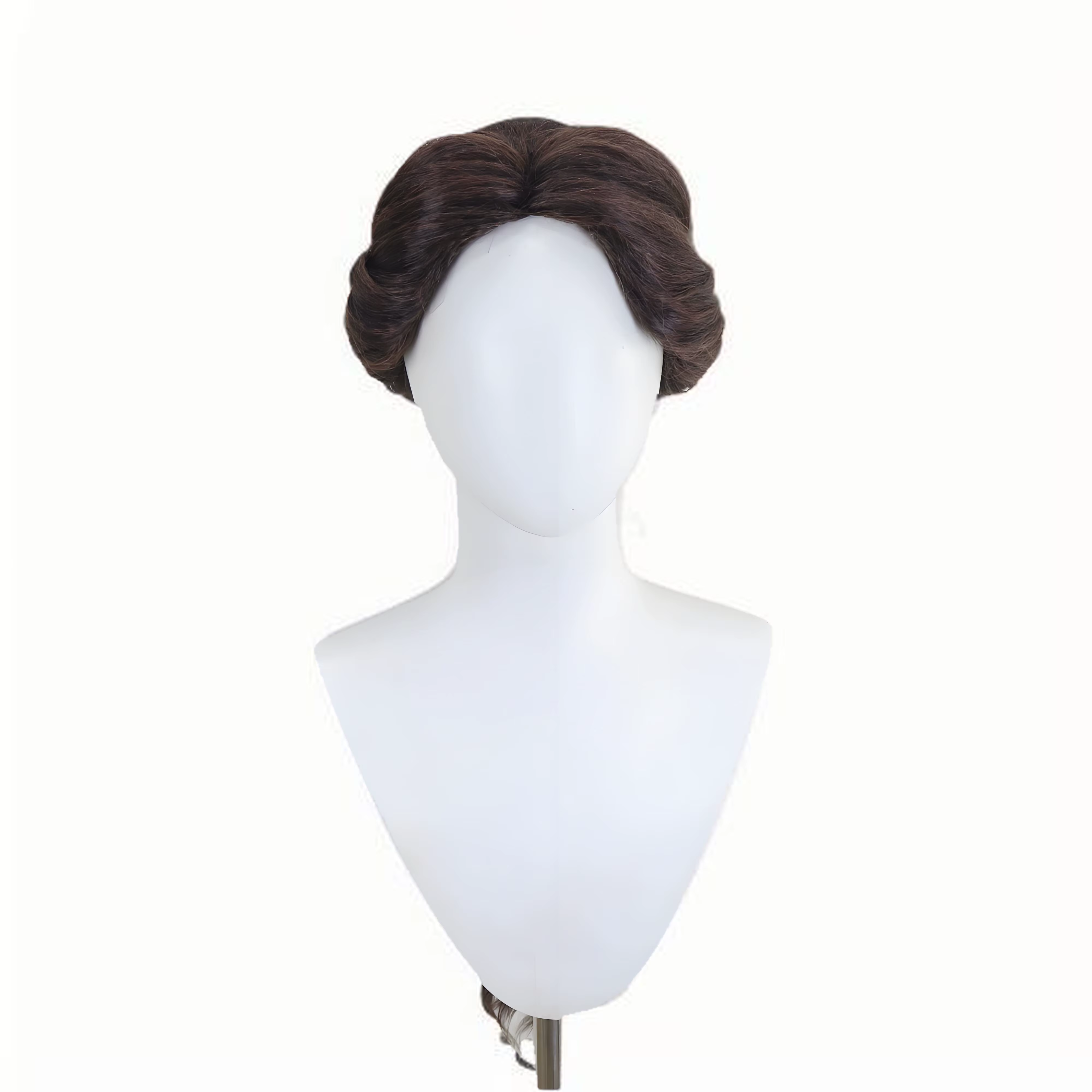 Perruque brune de style professionnel pour cosplay Belle Village Girl |   Perruque La Belle et la Bê