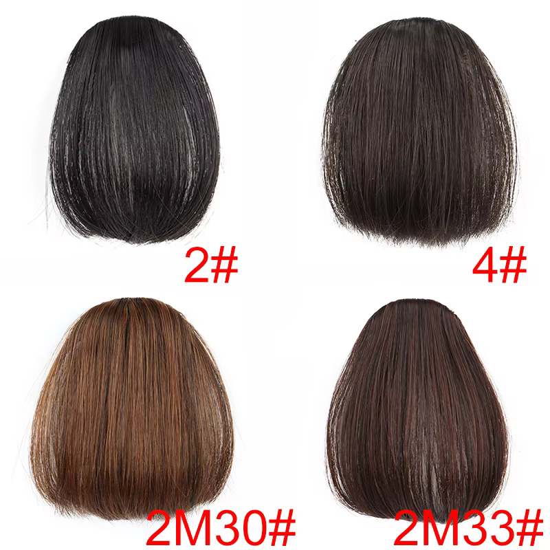 Frange à Air synthétique pince en frange frange extension de cheveux femmes pince dans l'extension d