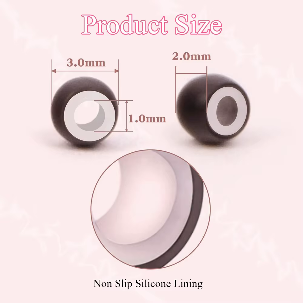 1000 pièces/bouteille Nano anneau perles doublées de Silicone