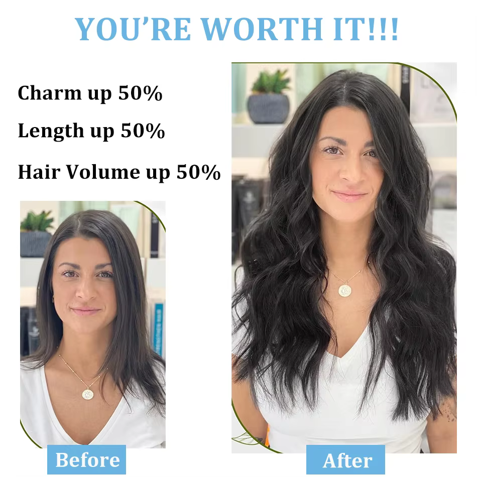 Clip dans les Extensions de cheveux vrais