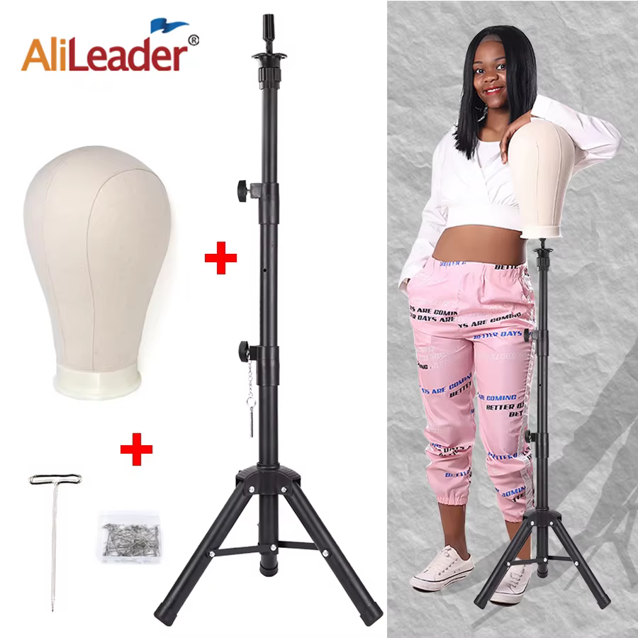 Alileader nouveau 140Cm/64Cm support de perruque trépied
