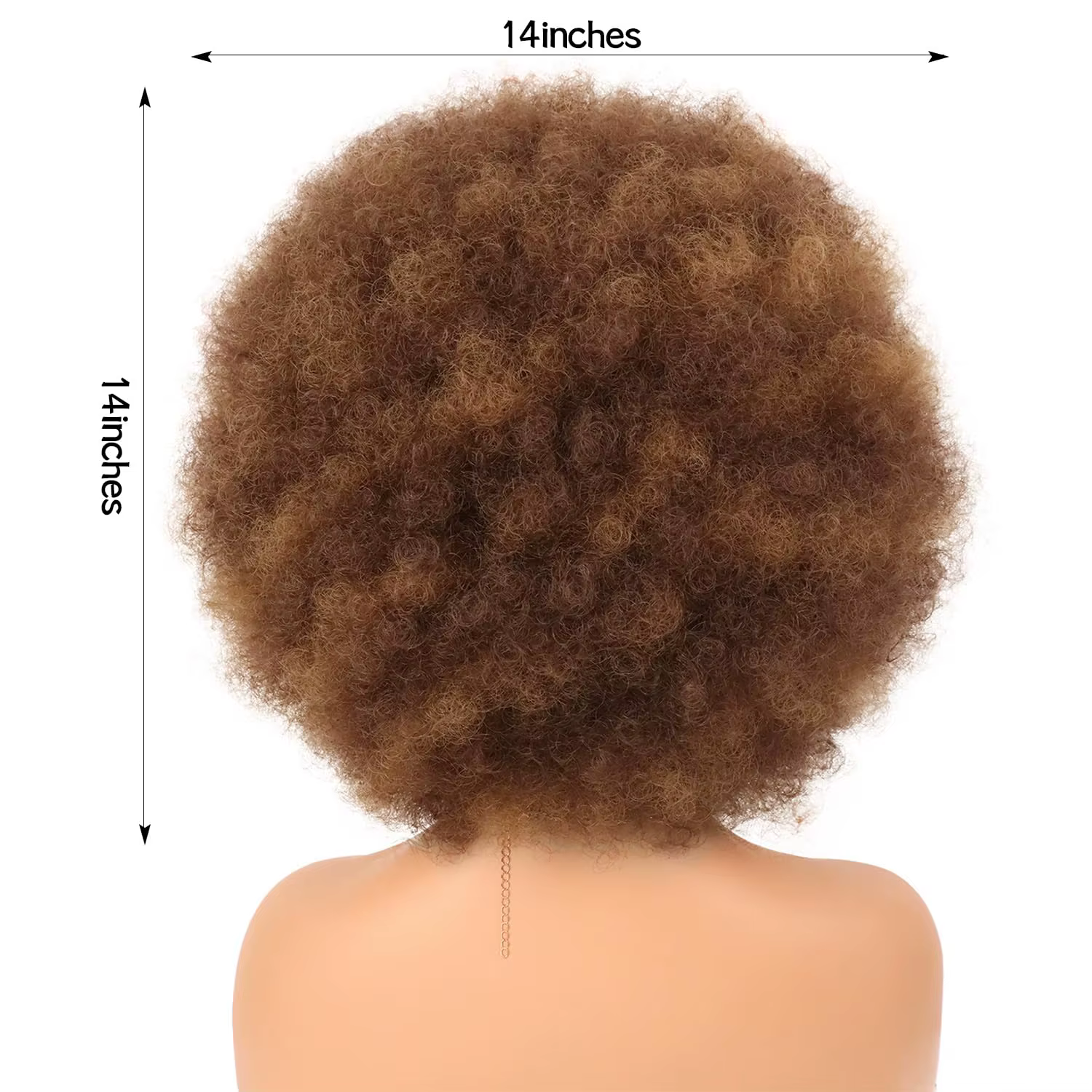 Pale Pink Afro Wigs Premium Synthetic
