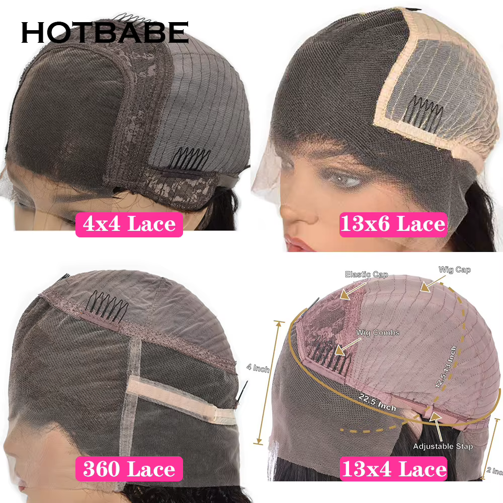 36 pouces perruques de cheveux humains droites soyeux droite 13 × 6 HD dentelle frontale perruque brésilienne