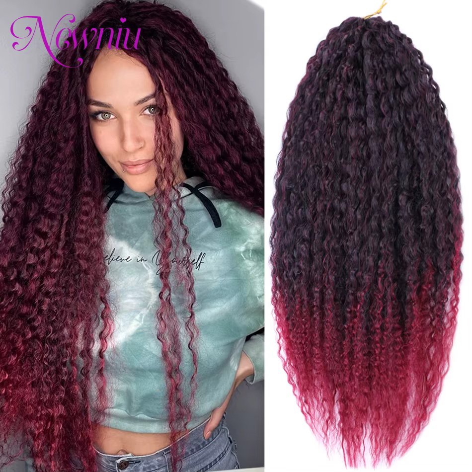 Dreadlocks faits à la main Tresses au crochet Extensions de cheveux pour femmes noires