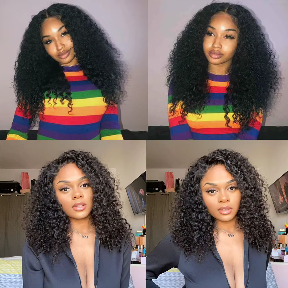 Extensions de cheveux humains bouclés afro crépus non traités