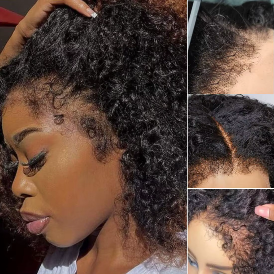 Perruque Lace Front Wig Naturelle Crépue Bouclée