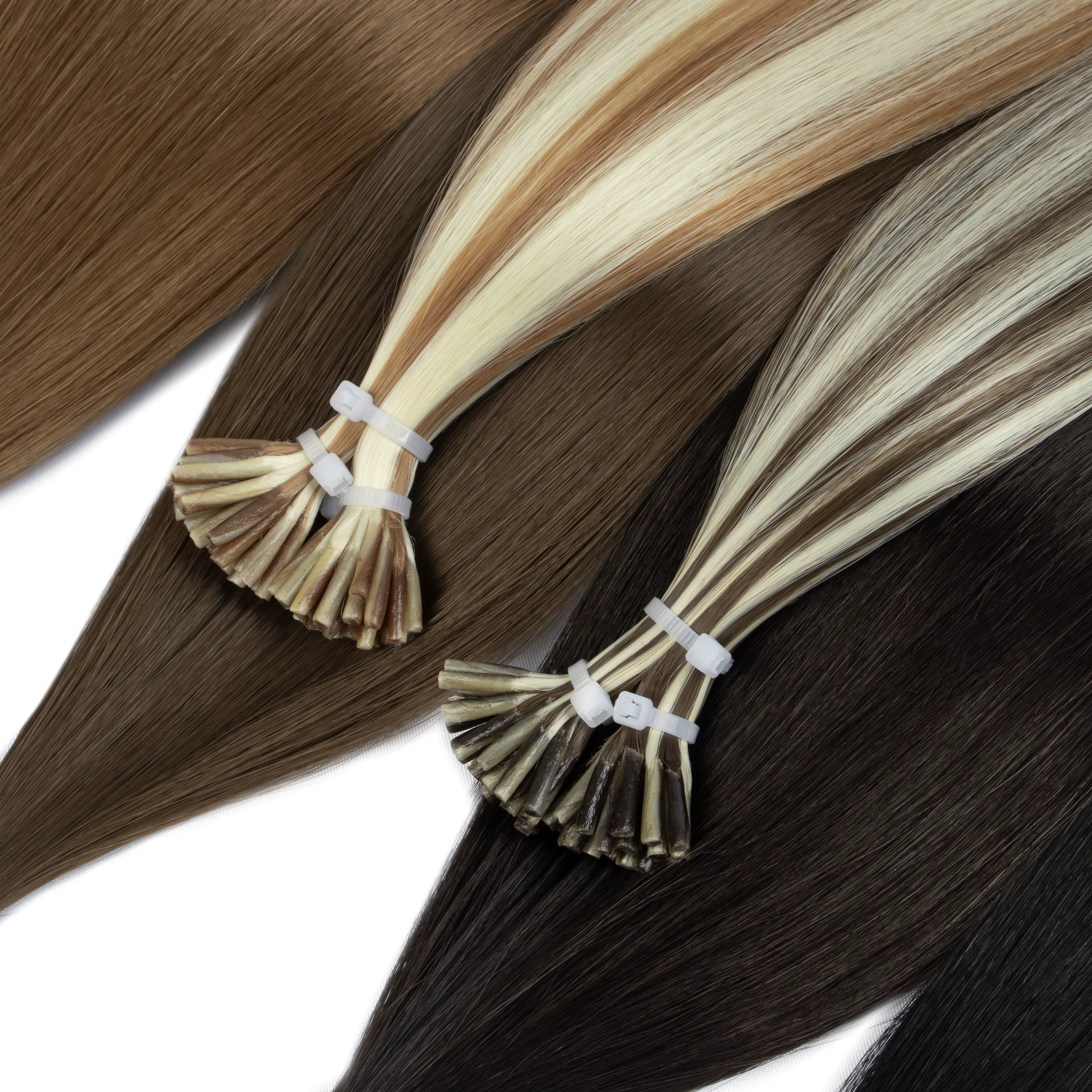 Extensions de cheveux synthétiques à pointe droite