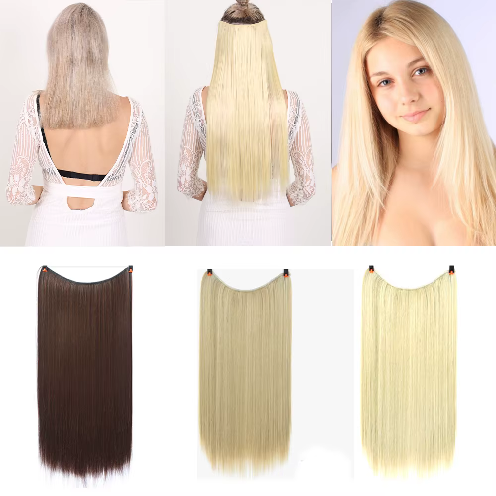 Extensions de Cheveux Synthétiques Sans réinitialisation