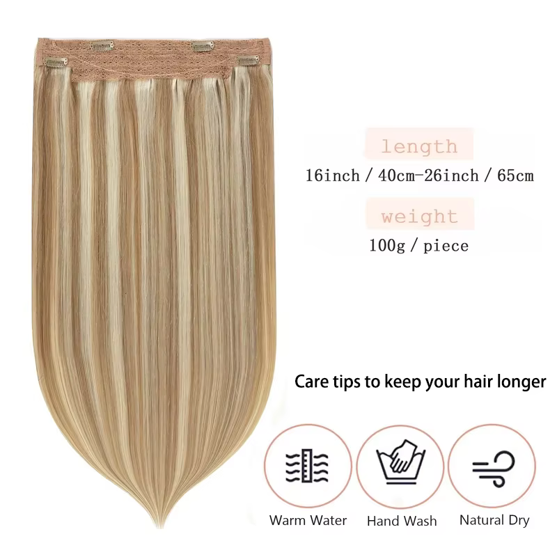 Extensions de fil de cheveux humains