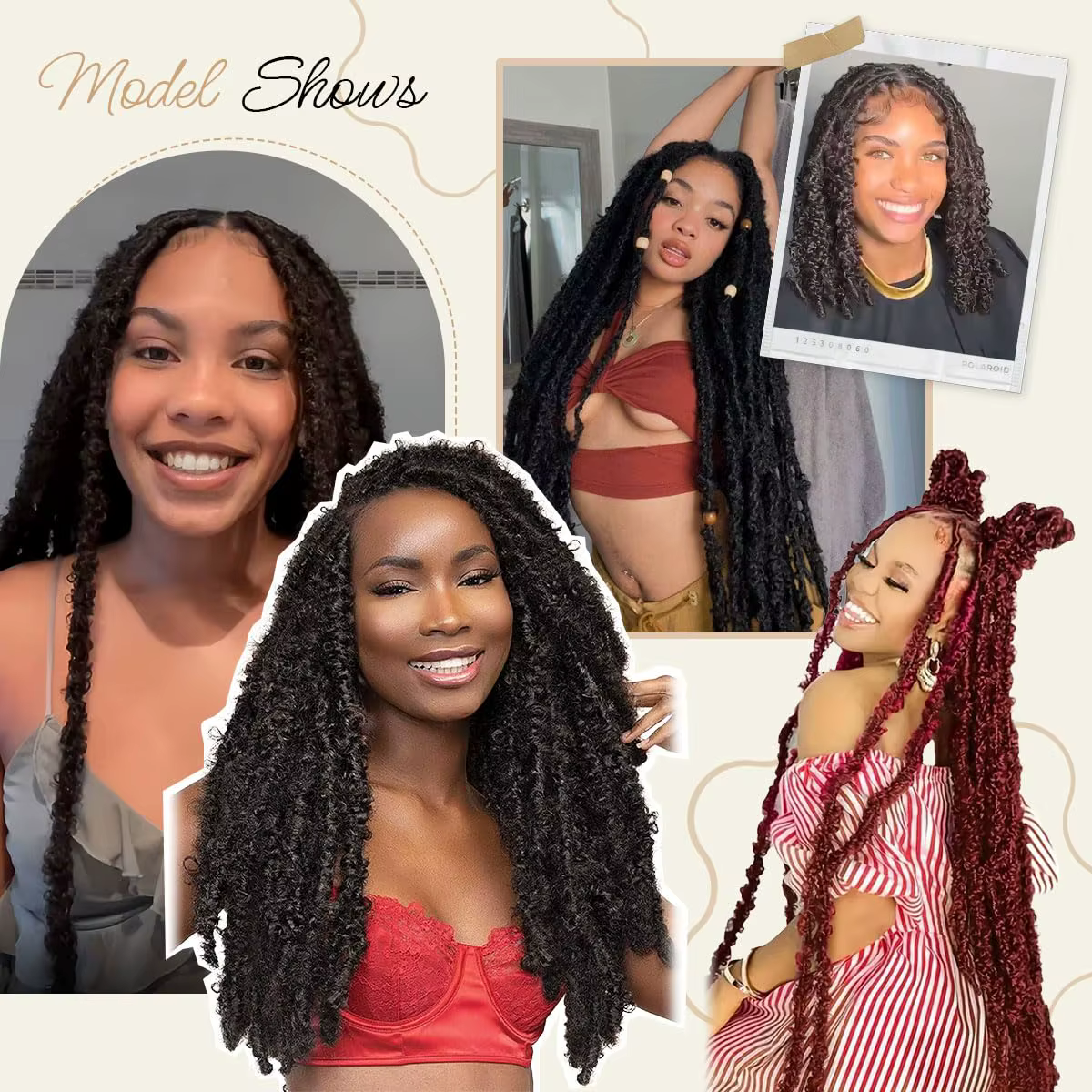 Extensions de cheveux au crochet Butterfly Locs