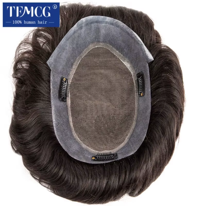 Système de cheveux à clipser pour hommes