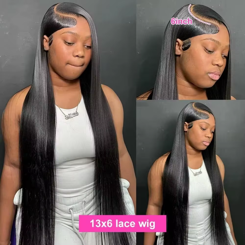 Perruque brésilienne pré-épilée en cheveux humains lisses