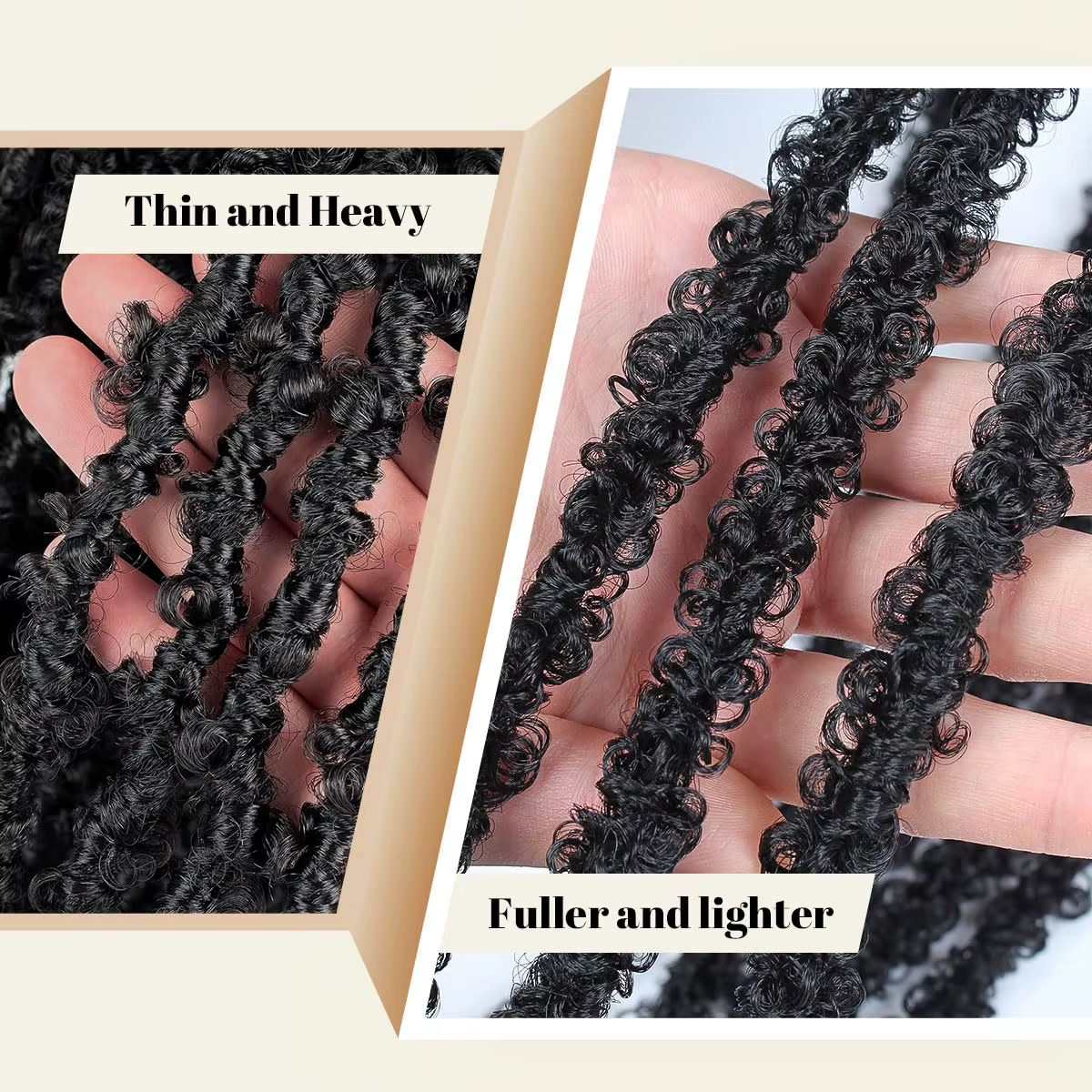 Extensions de cheveux au crochet Butterfly Locs