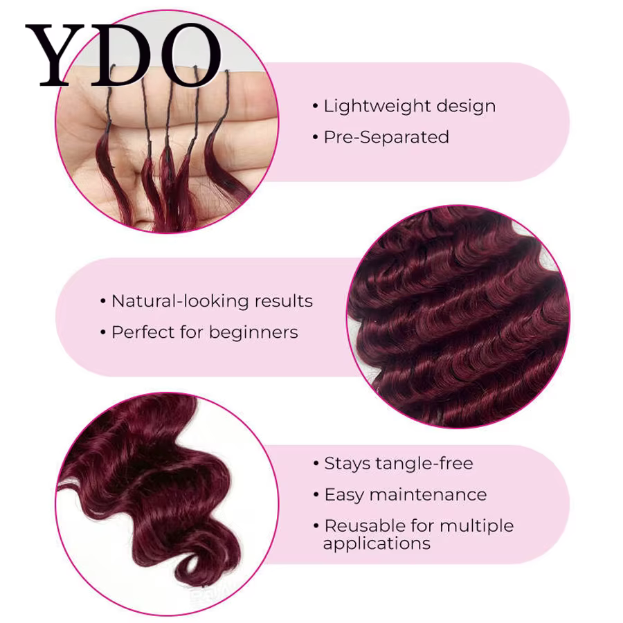 Extensions de cheveux humains au crochet