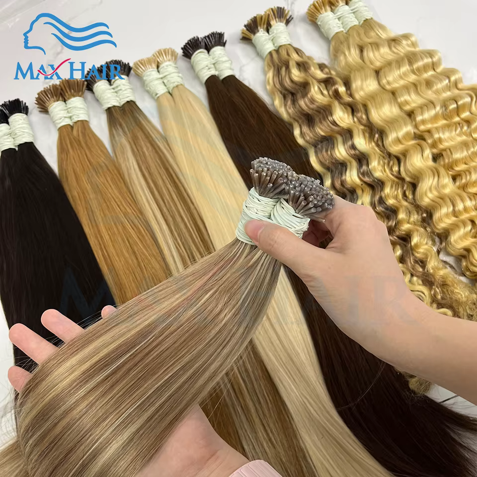 Extensions de cheveux à la kératine I Tip naturel réel humain
