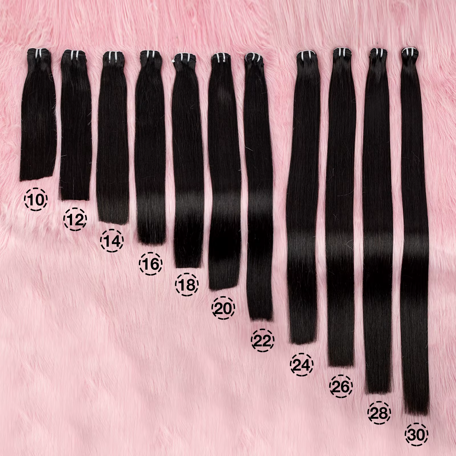 Bundles de cheveux humains raides vietnamiens Sophia