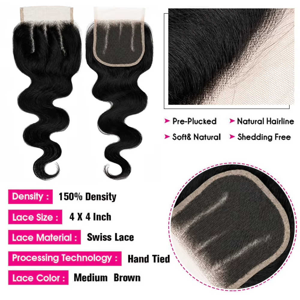 Extensions de cheveux humains 100% naturels