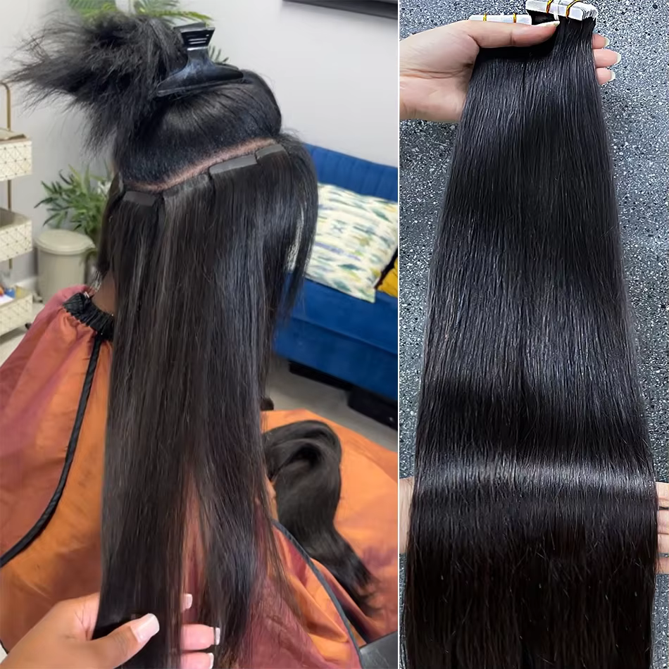 Tape in Hair Extensions Natural Human