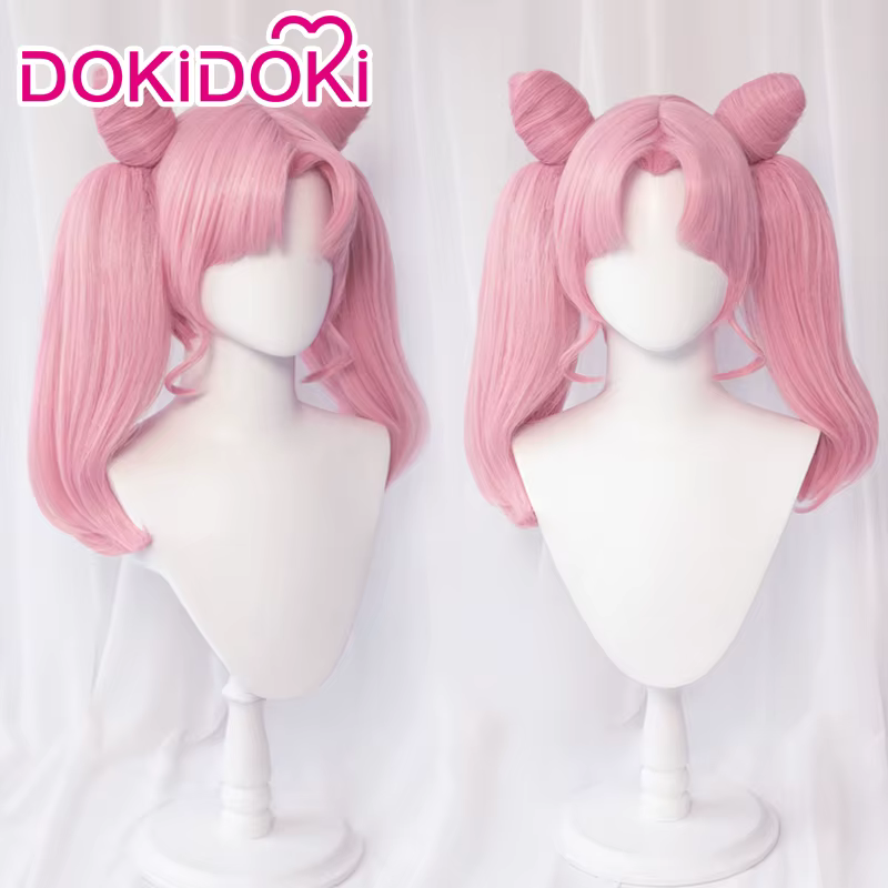 EN STOCK Chibii Usaa Tsuk Occa Usagii Kdón Makotoo Kaiouu Michiruu perruque Anime DokiDoki mignon queue de cheval cheveux casquette gratuite
