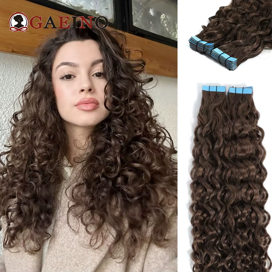 Extensions de Cheveux Humains Ondulés pour Femme