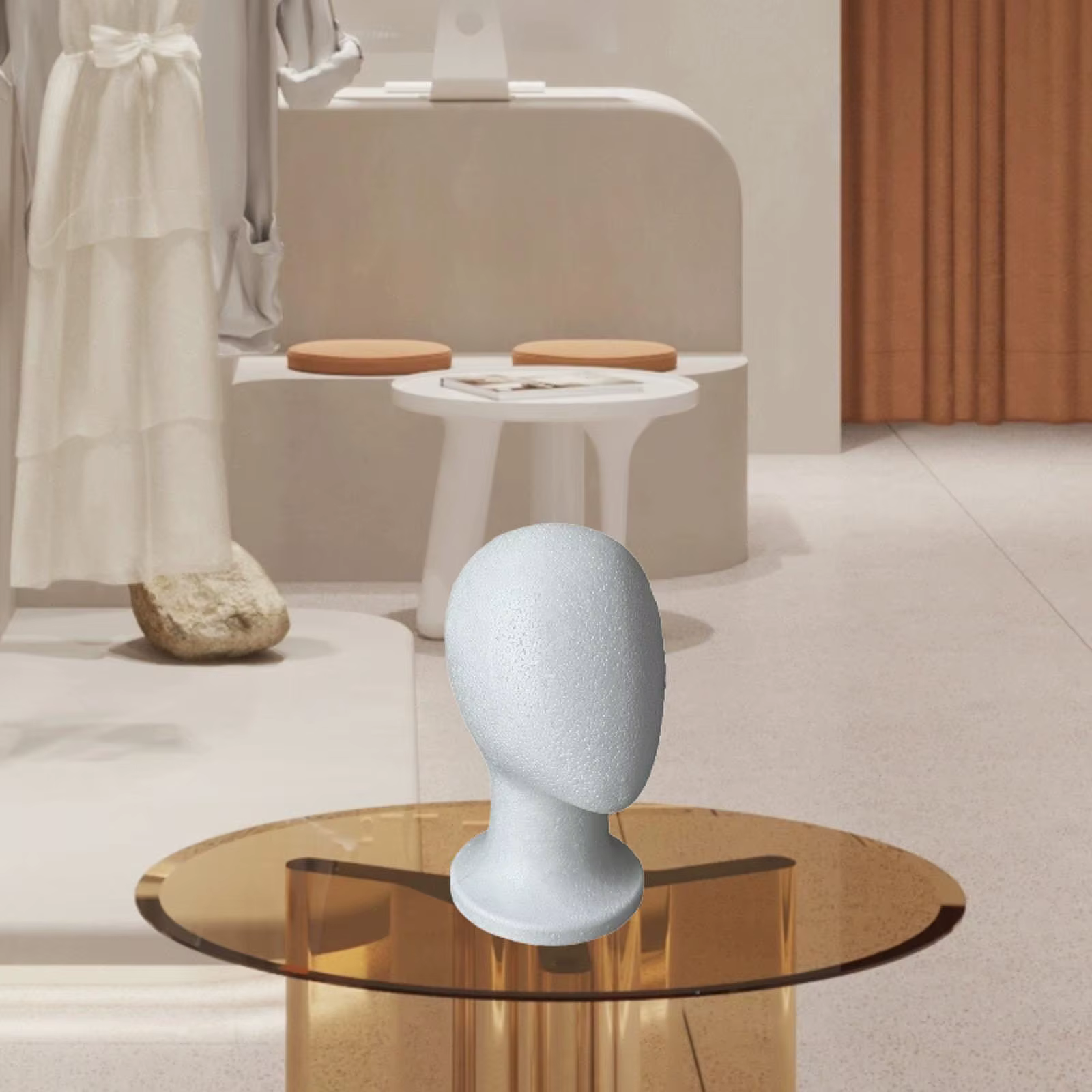 Tête de Mannequin en mousse pour femme