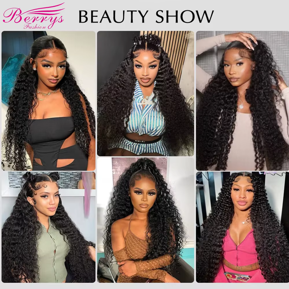 Berrys Cheveux Humains Vierges Bouclés Birmans en Lots de 30 Pouces, 100% Non Traités, Double Trame, Extensions de Cheveux à Tisser