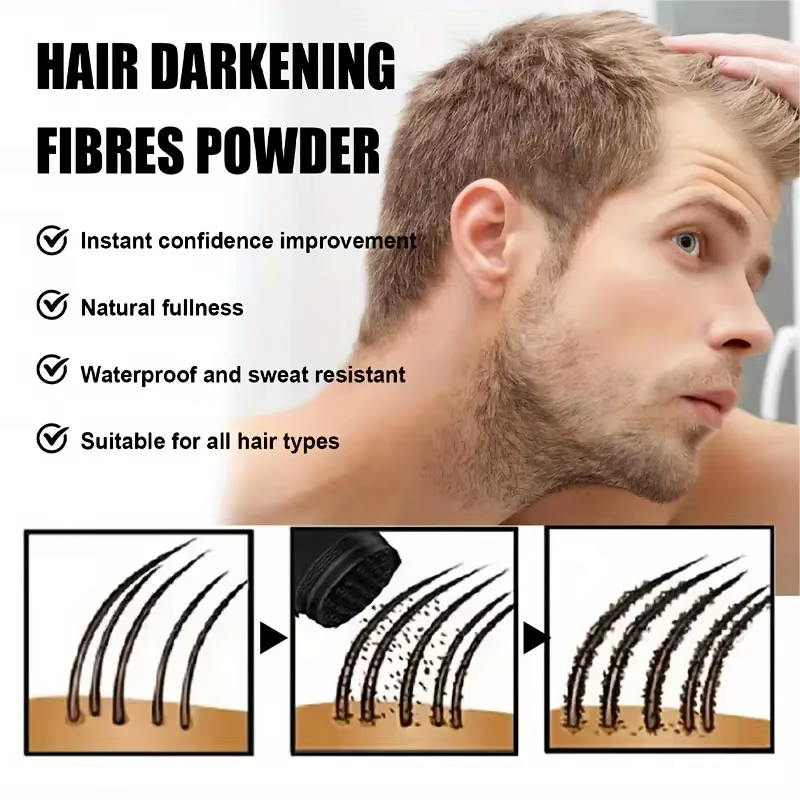 Poudre de fibres DEXE 22g : Fibers de renforcement capillaire pour cheveux plus complets