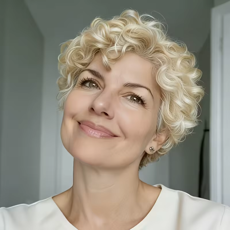 Perruques en cheveux humains blonds 613