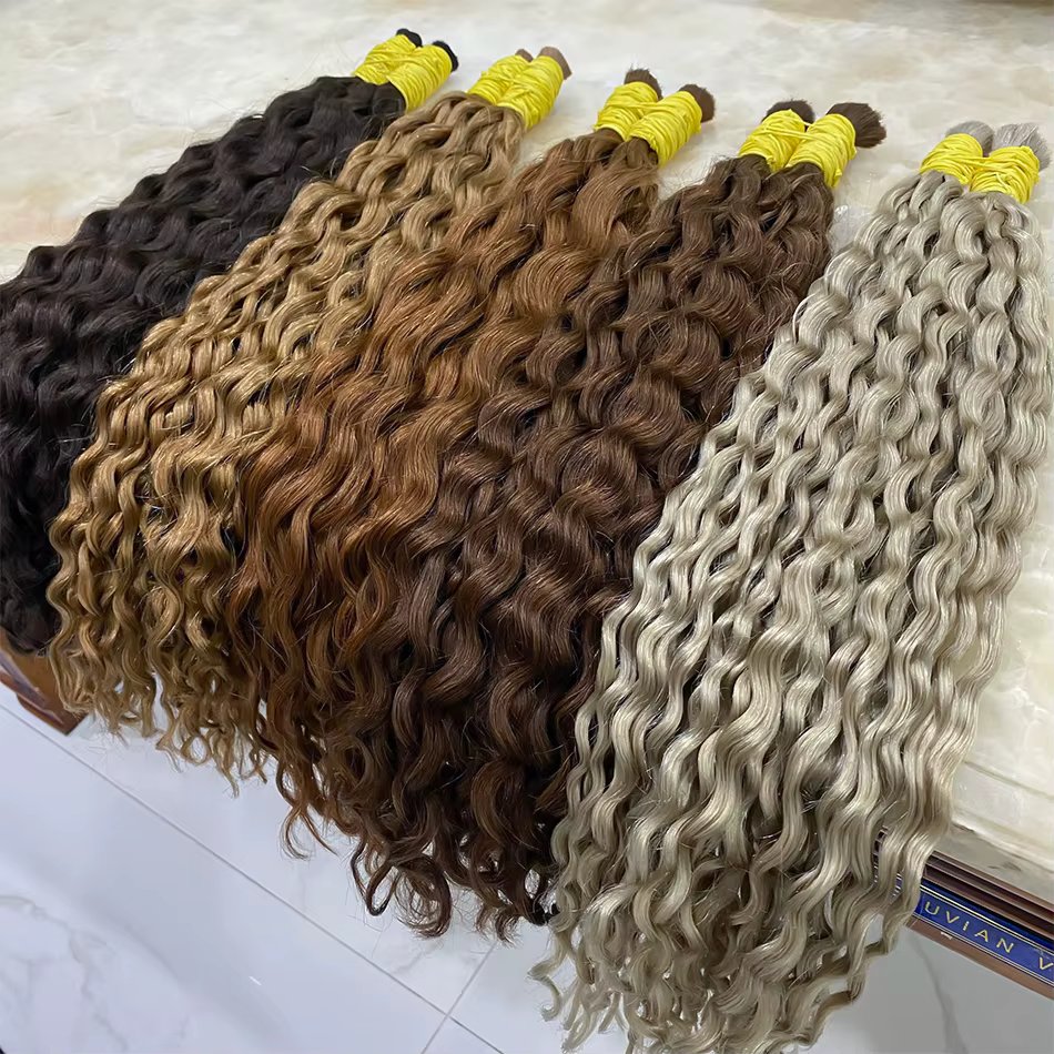 REMI Extensions de cheveux humains 100% naturels vietnamiens en vrac pour tressage