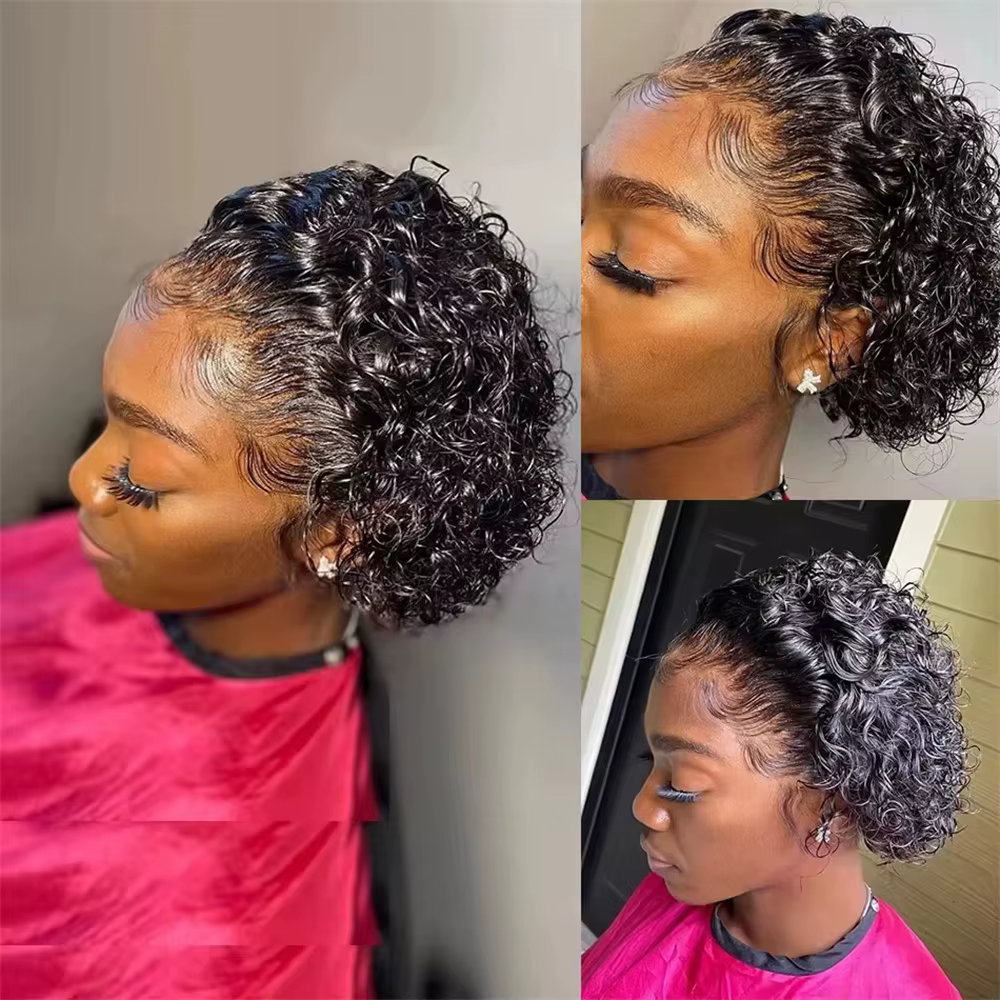 Perruque Lace Frontal Wig 100% naturelle bouclée
