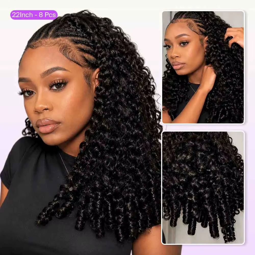 Extensions de cheveux humains bouclés Mégalook Burmese Curly au crochet