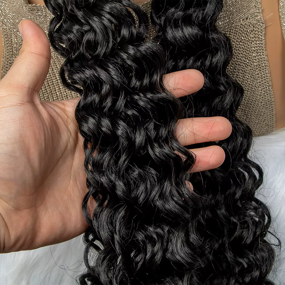 Perruque Lace Front Synthétique Bouclée et Ondulée pour Femme Africaine