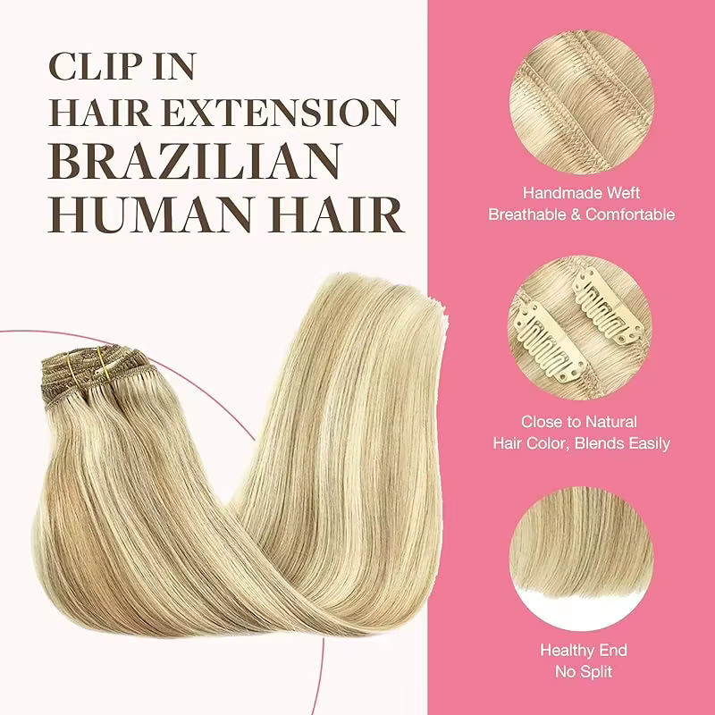 Extensions de cheveux brésiliens 100% naturels