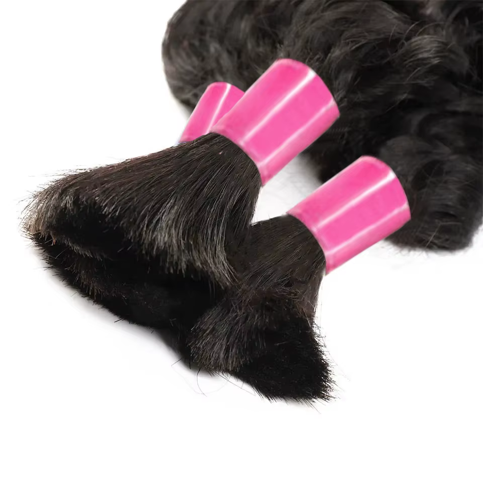Extensions de cheveux humains en vrac pour tresses bohèmes