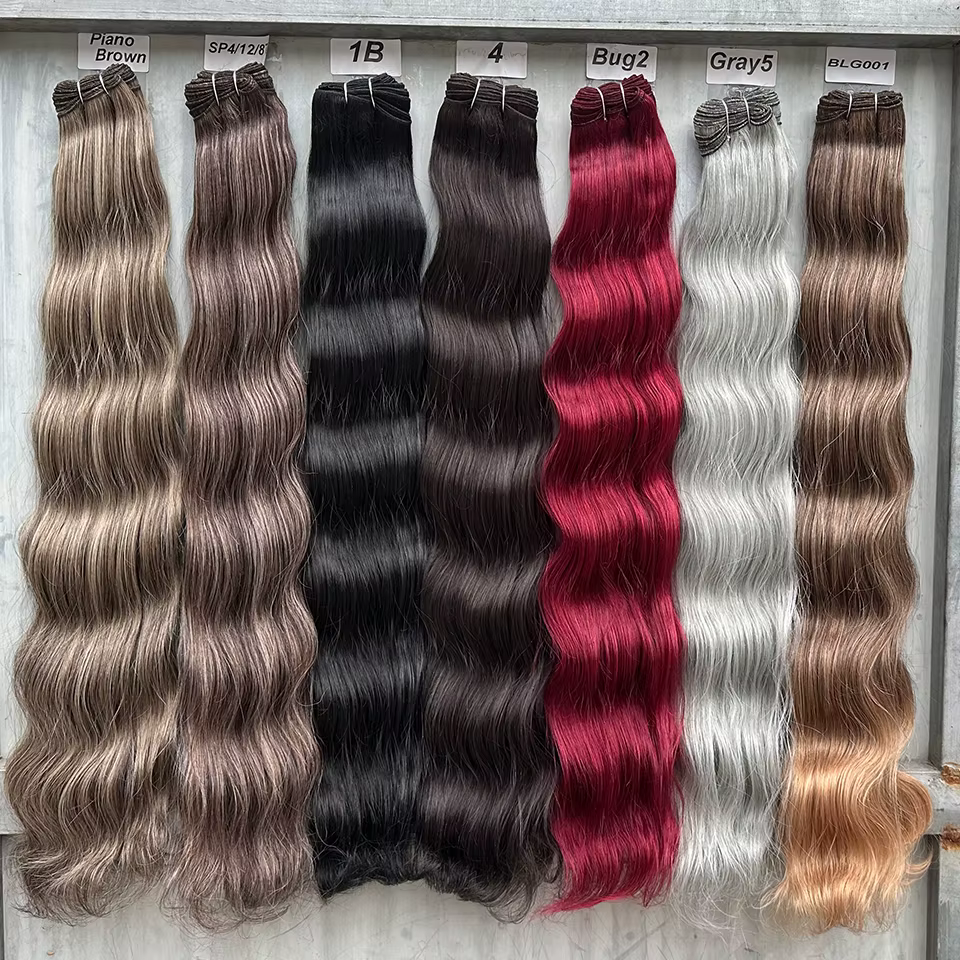Magicae 30 pouces 200g/pièce Extension de cheveux synthétiques haute température ondulés gris