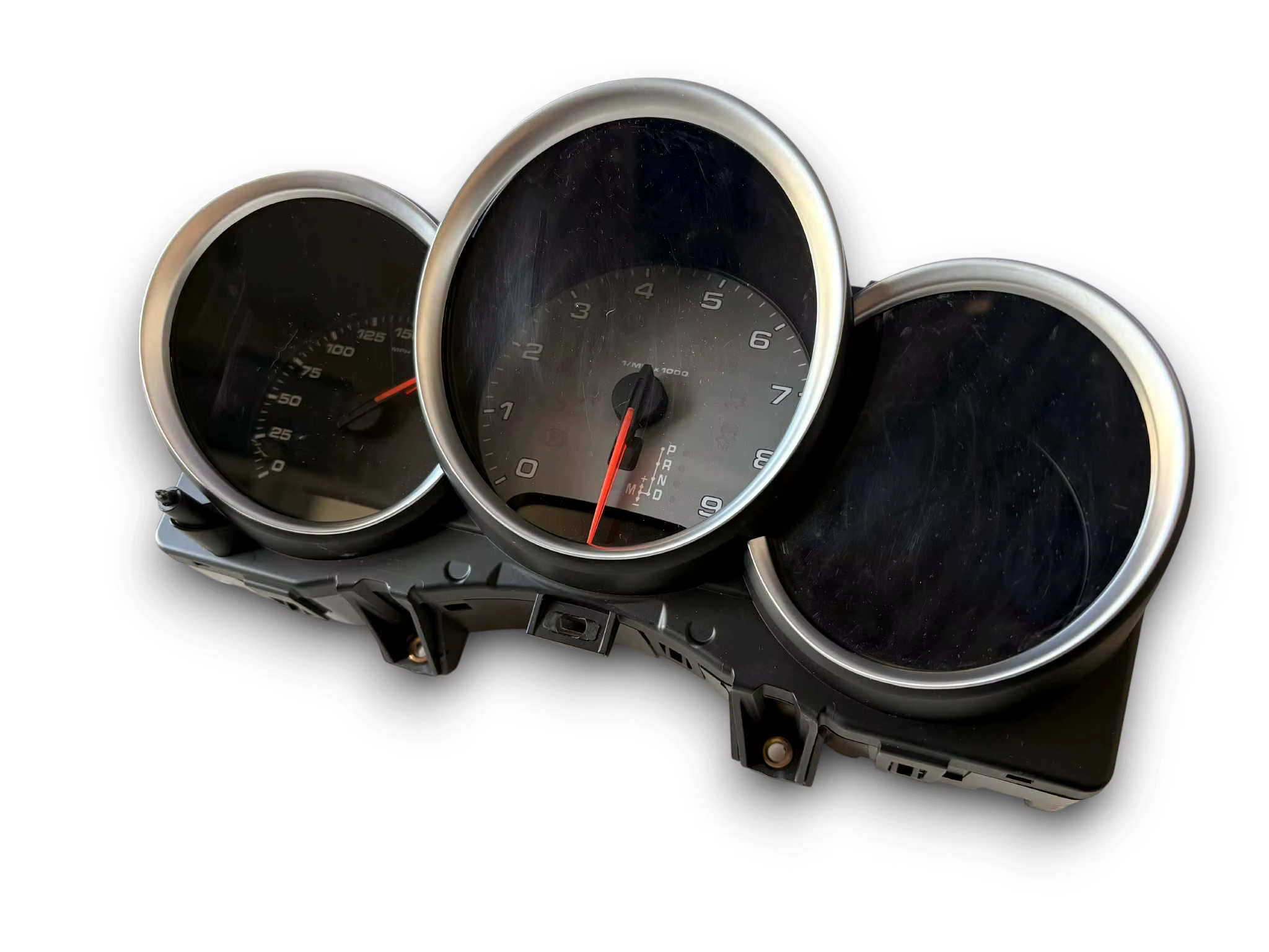 Anneaux de cadran de tableau de bord chromés mats, garniture de lunette pour Porsche 981 Cayman Boxster GT4 GTS