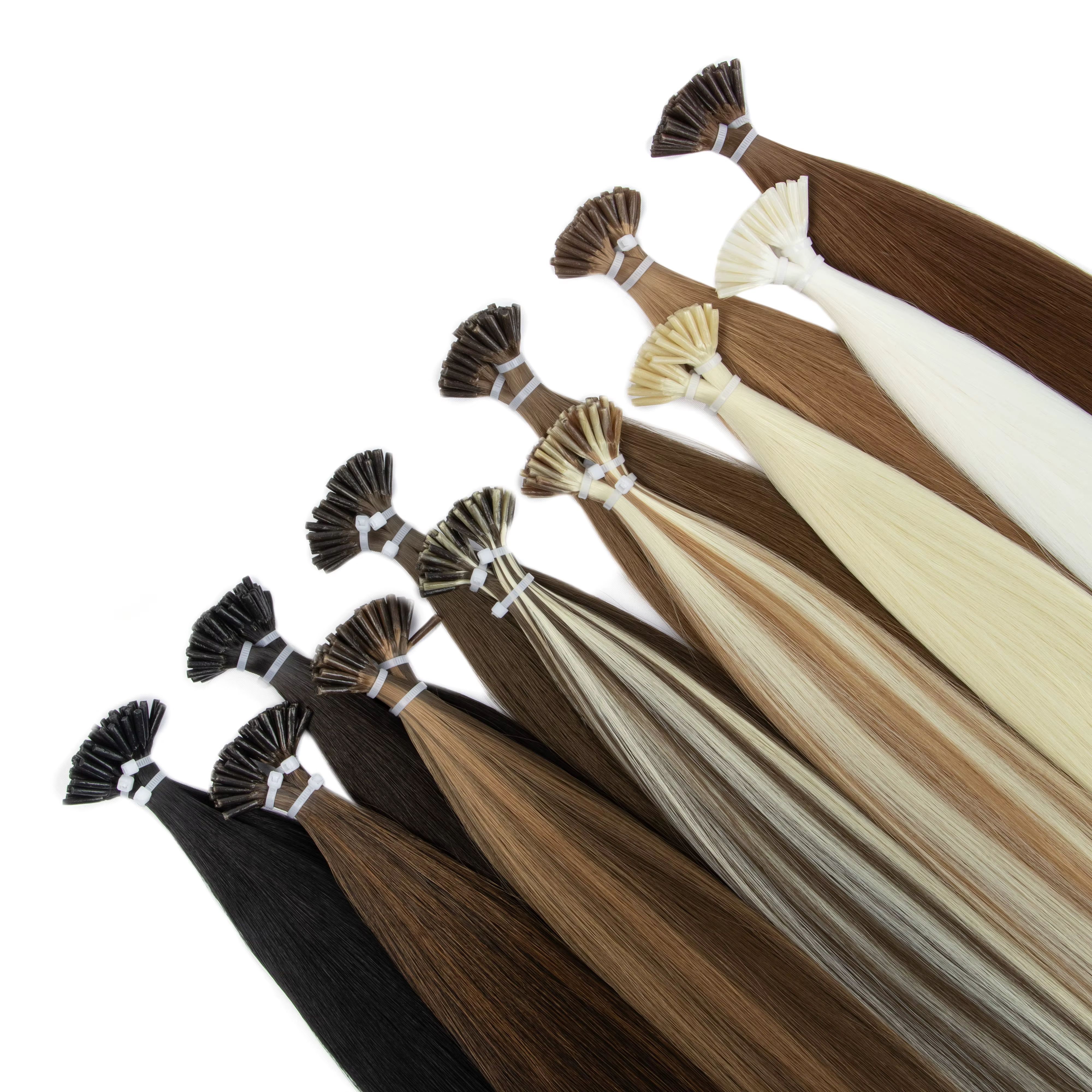 Extensions de cheveux synthétiques à pointe droite
