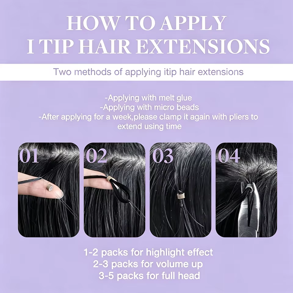 Extensions de cheveux humains I-Tip