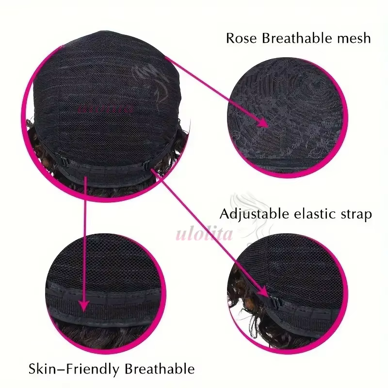 Perruque de cheveux humains bouclés alignés par cuticules brésiliennes 12A pour femmes - densité 180%