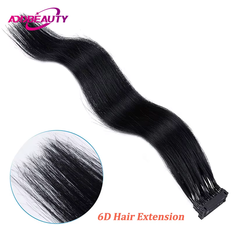Extensions de cheveux humains 6D
