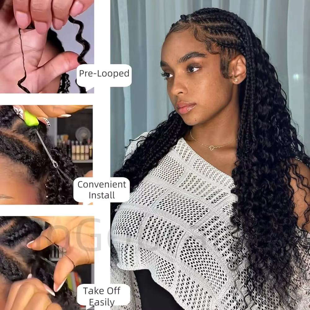 Extensions de cheveux en plumes Deep Wave