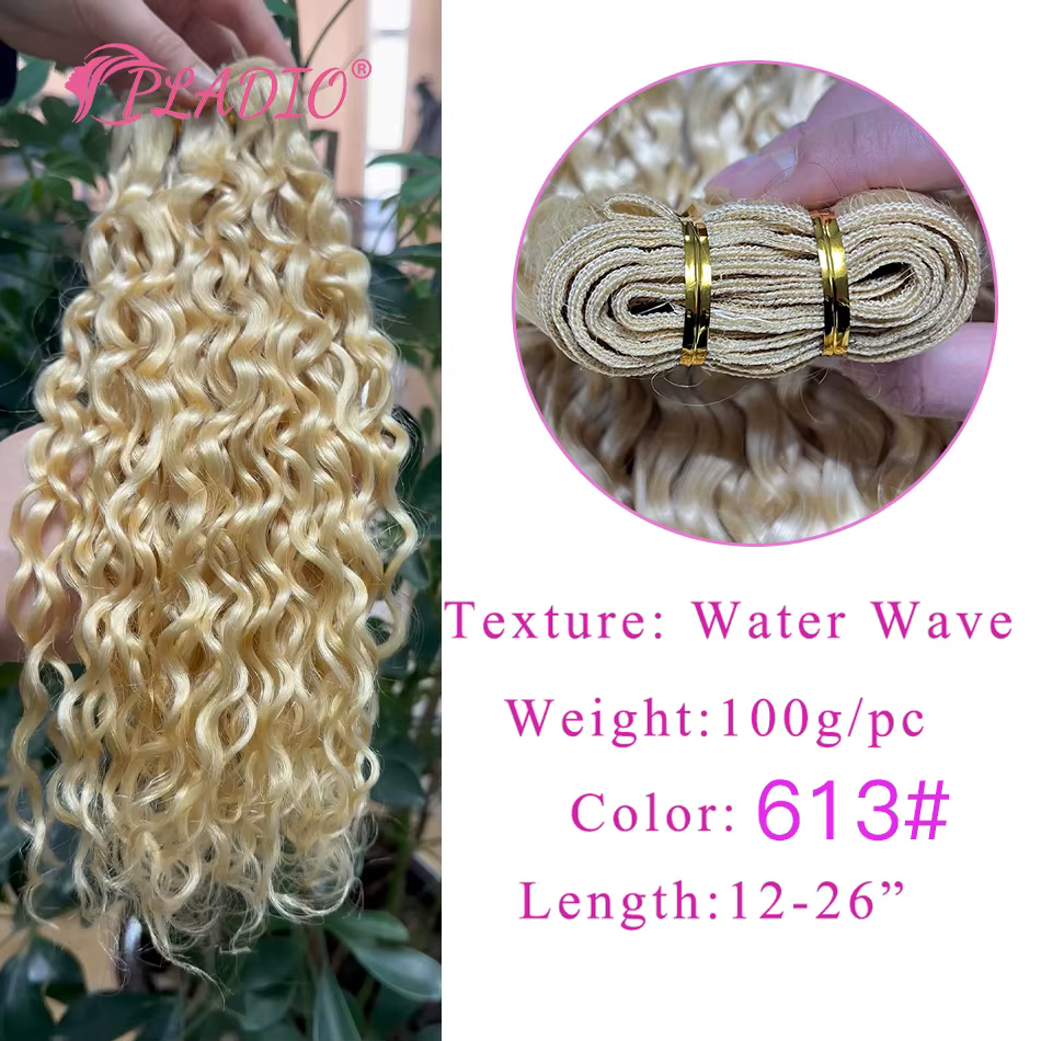 Extensions de cheveux humains ondulés