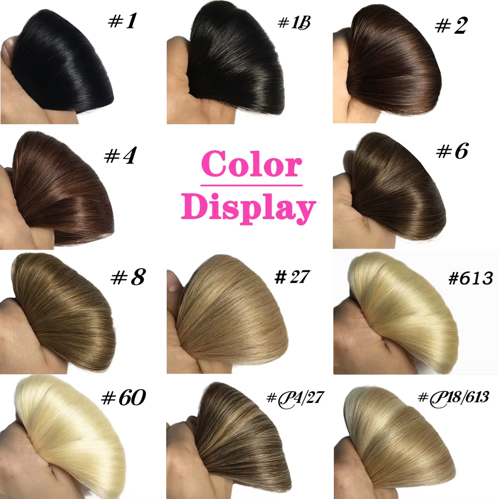 Extensions de cheveux naturels Remy lisses à bande adhésive