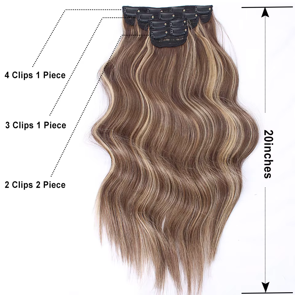 Extensions capillaires synthétiques ondulées Bio ombrées