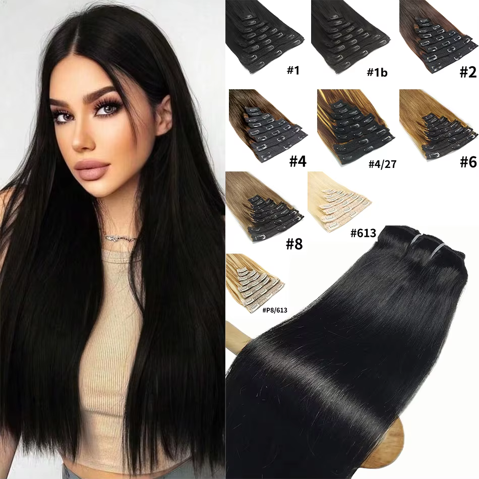 Clip dans les Extensions de cheveux vrais