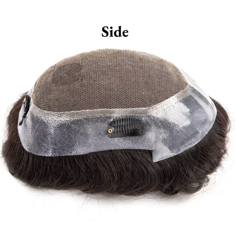 Système de cheveux à clipser pour hommes
