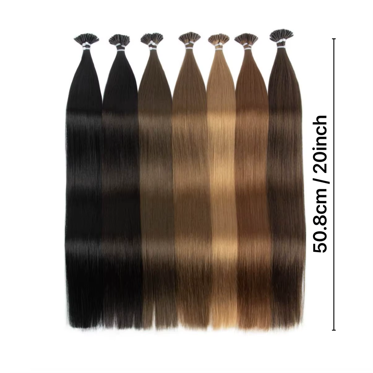 Extensions de cheveux synthétiques à pointe droite