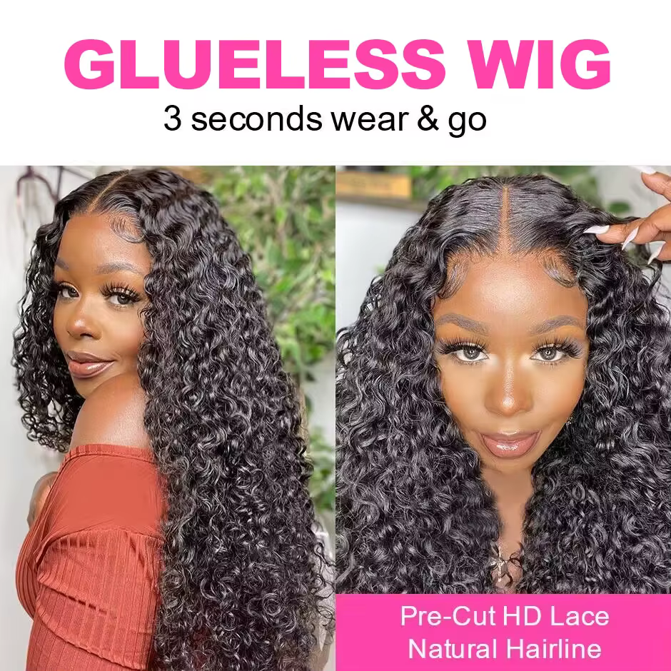 Wear And Go – perruque Lace Front Wig naturelle bouclée sans colle