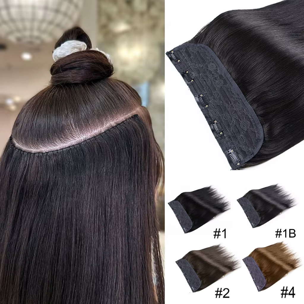 Extensions de cheveux à clipser en cheveux humains