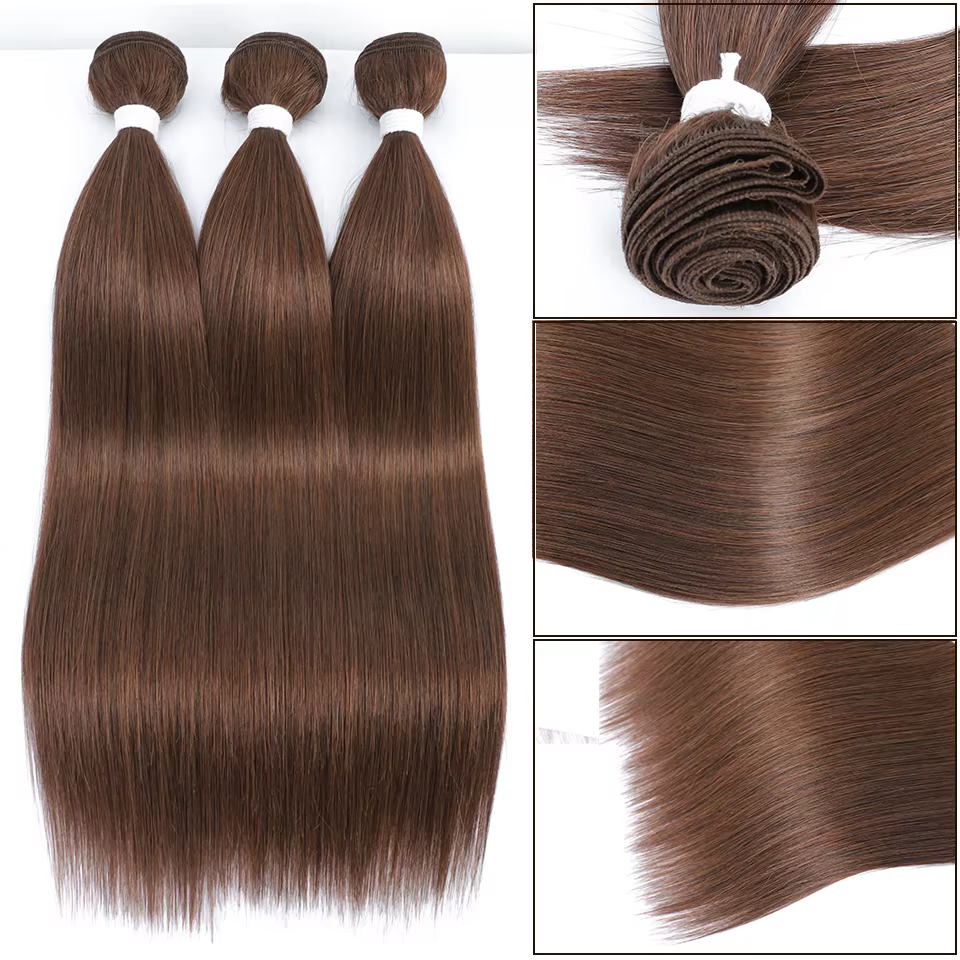 Extensions de cheveux raides tissage